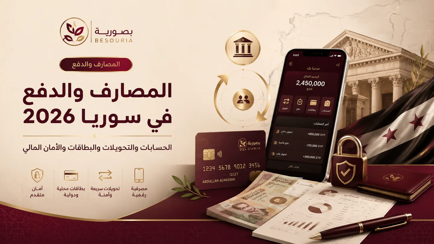 Banques et paiements en Syrie en 2026 : comptes, transferts, cartes et sécurité