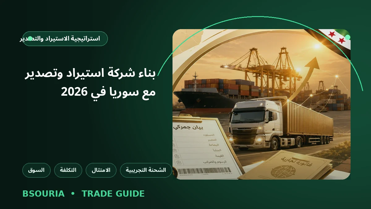 Building an Import–Export Business with Syria in 2026: From Product Selection to a Profitable First Shipment