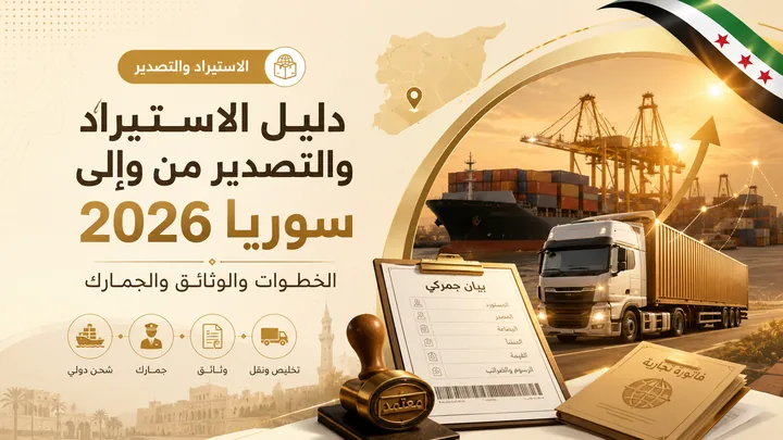 Importer et exporter vers et depuis la Syrie en 2026 : procédures, documents et douane