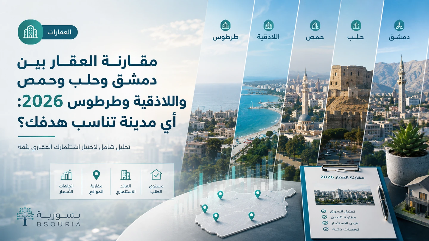 مقارنة المدن والمواقع ضمن قرار استثماري إقليمي