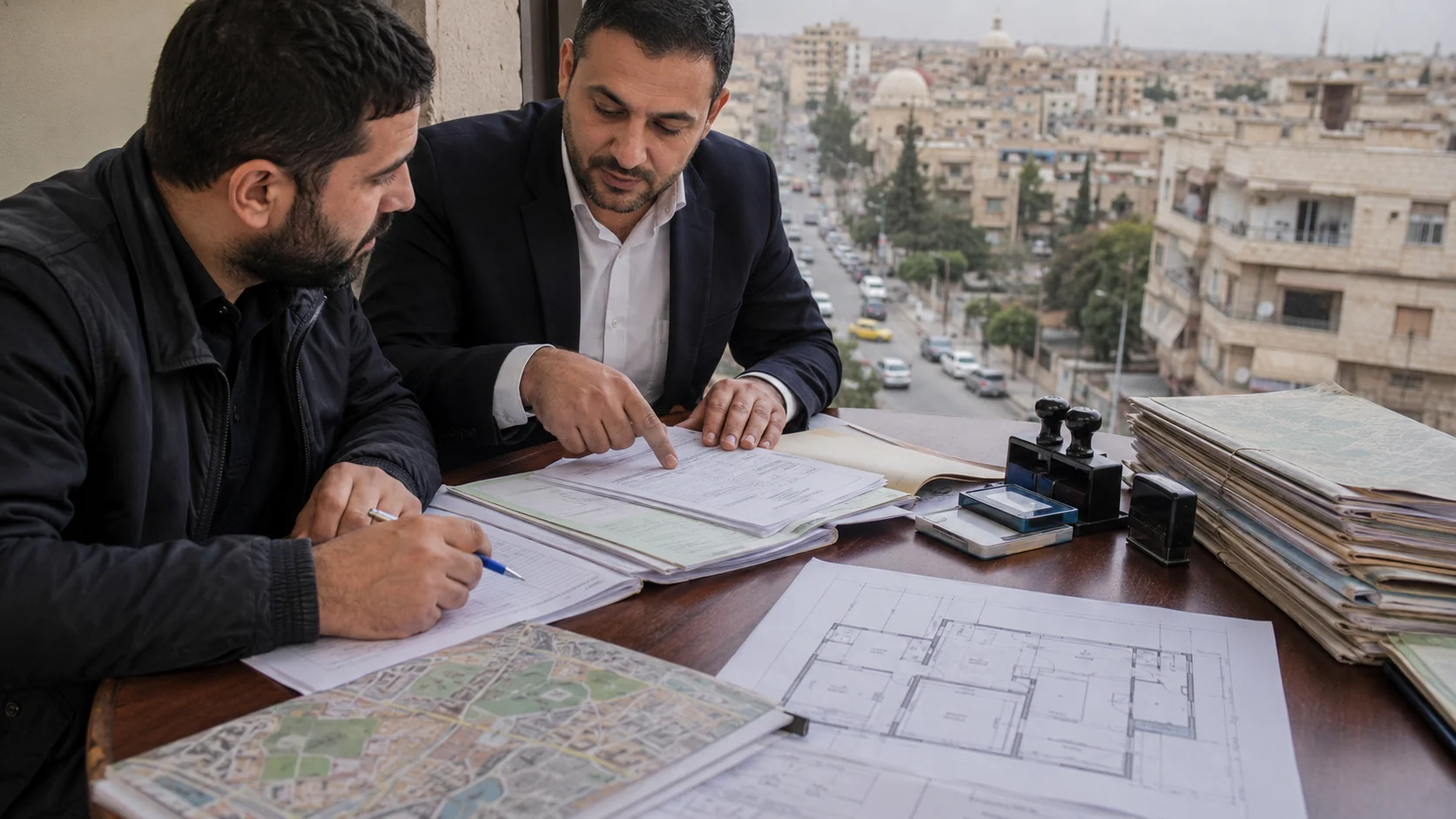 مراجعة الملكية والمخططات والسجلات