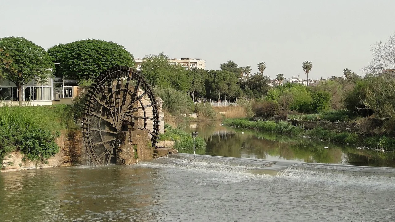 ناعورة في حماة، صورة أرشيفية من ٢٠١٠